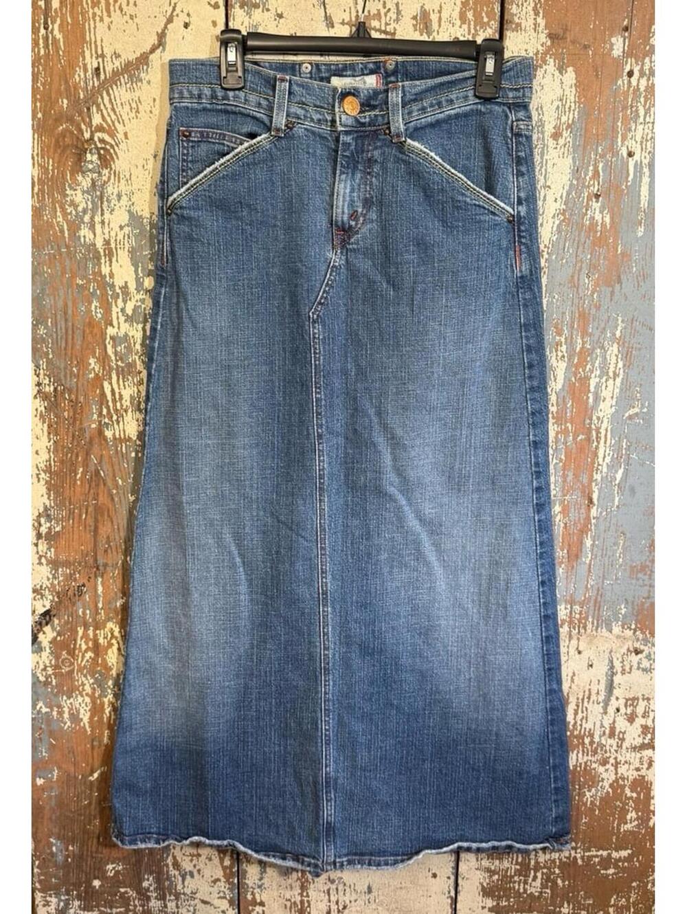 Vintage Levi's Maxi Denim Jean Skirt size 5